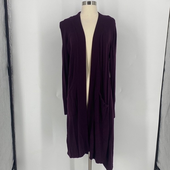 Halogen Rayon Blend Long Sleeve Cardigan - Picture 1 of 11